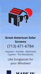Mobile Screenshot of greatamericansolarscreens.com